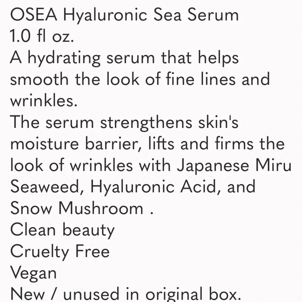 OSEA Hyaluronic Sea Serum - Picture 8 of 8